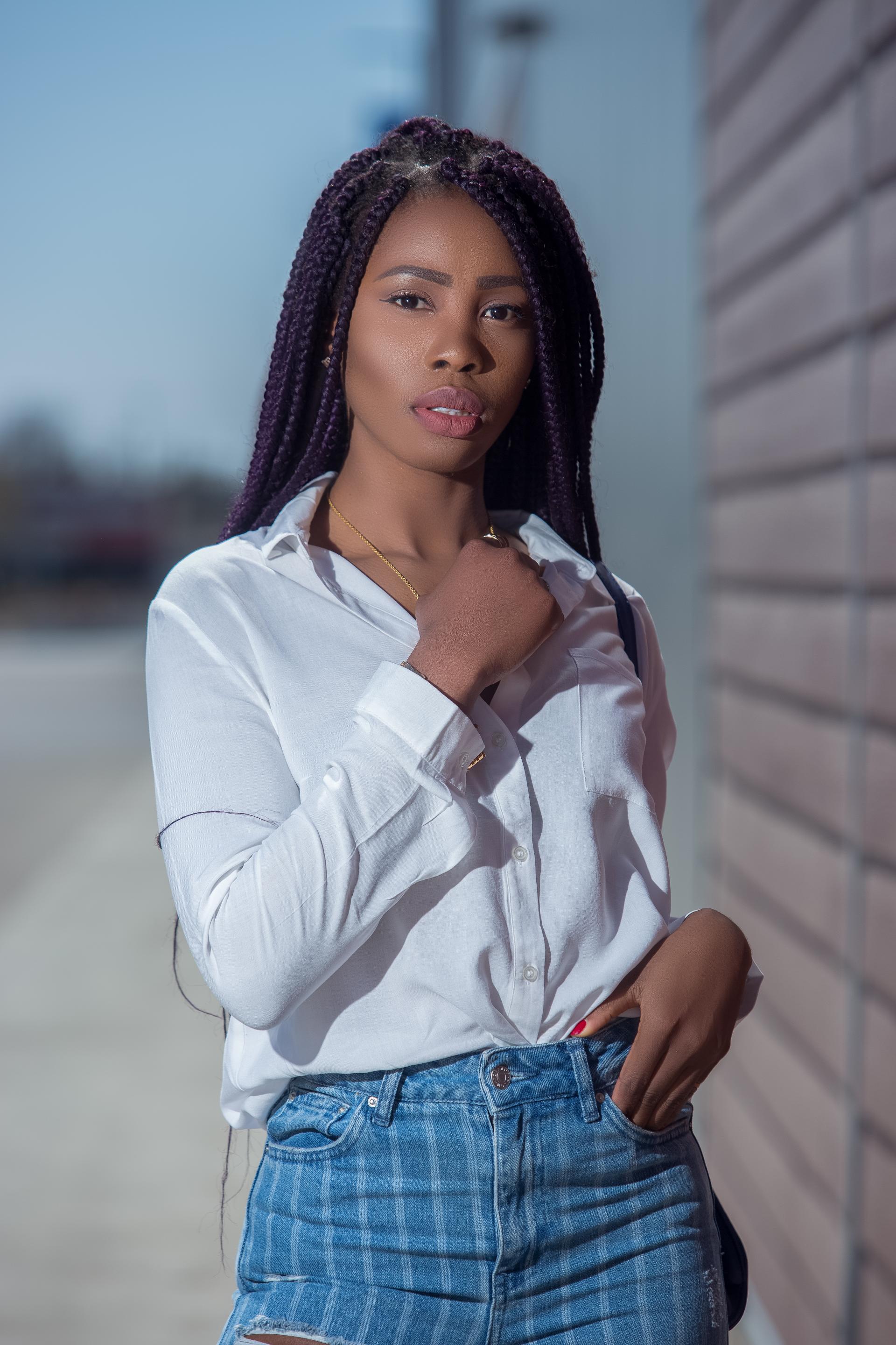 The white button down